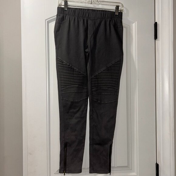 Tia Teal Dark Gray Skinny Leg Pants Women’s Medium - Picture 1 of 7